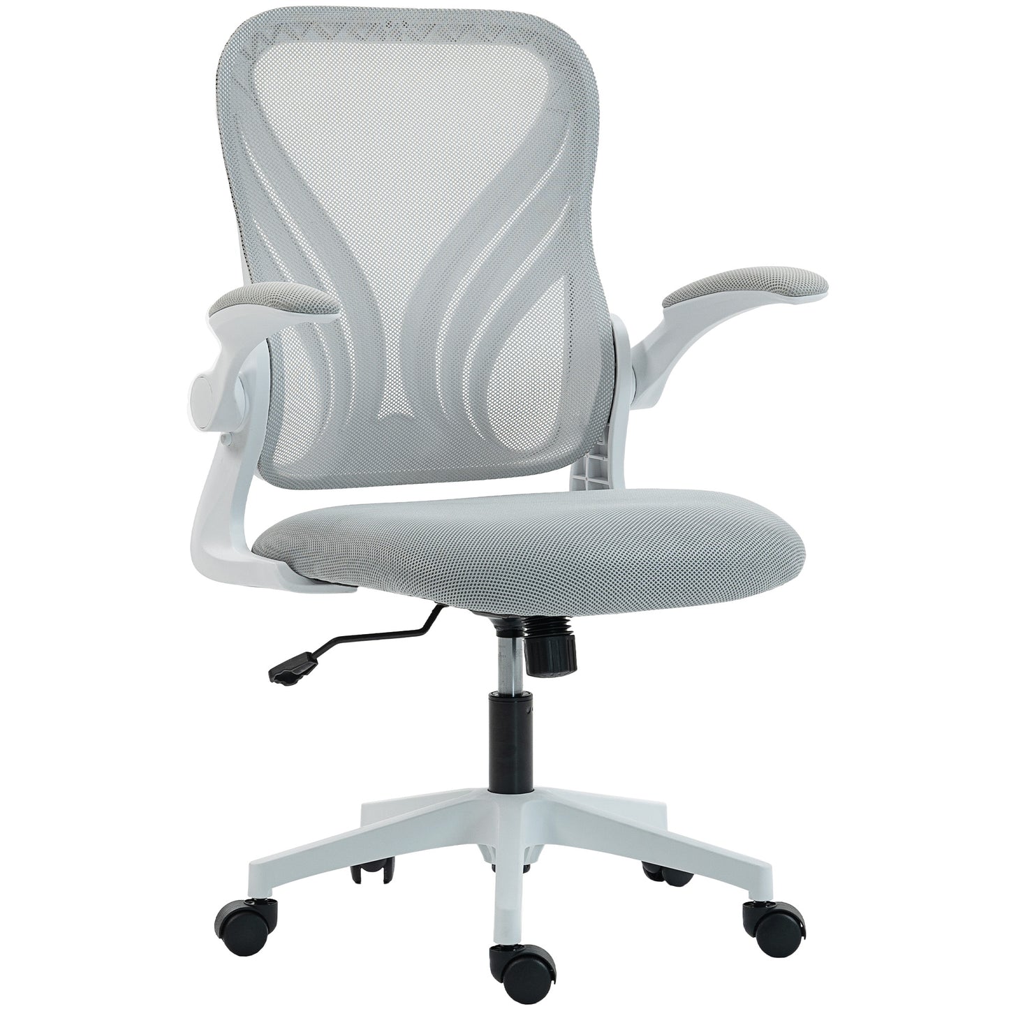 Mesh Office Chair, Computer Chair with Foldable Backrest, Grey