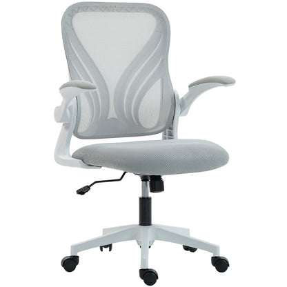 Mesh Office Chair, Computer Chair with Foldable Backrest, Grey