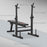 Adjustable Weight Bench with Barbell Rack and Dip Station, Black