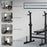 Adjustable Weight Bench with Barbell Rack and Dip Station, Black