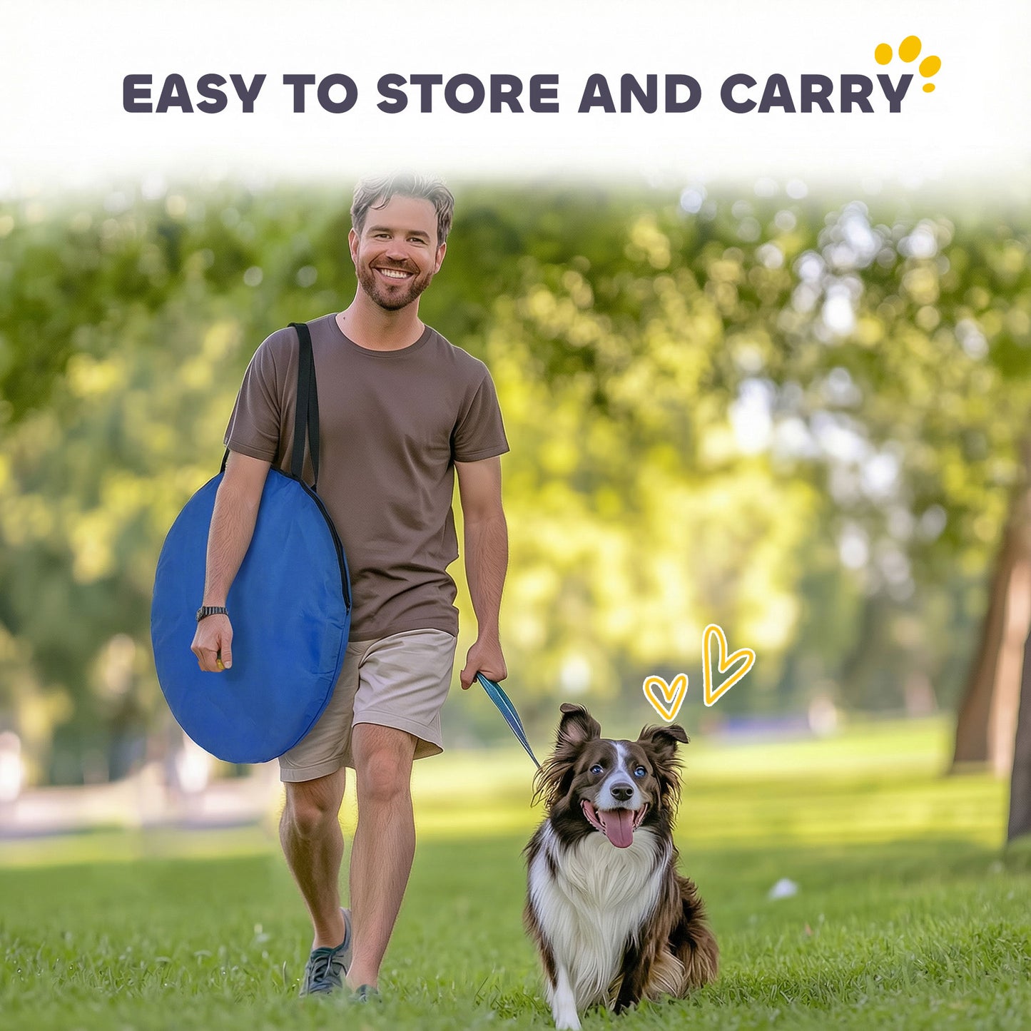 Dog Tunnel 500cm , Foldable Play Tunnel with 6 Ground Pegs and Bag