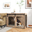 Dog Crate Furniture with Removable Cushion for Large-Sized Dogs, 100 x 60 x 63 cm, Brown