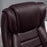 High Back Executive Office Chair 6- Point Vibration Massage Extra Padded Swivel Ergonomic Tilt Desk Seat, Brown