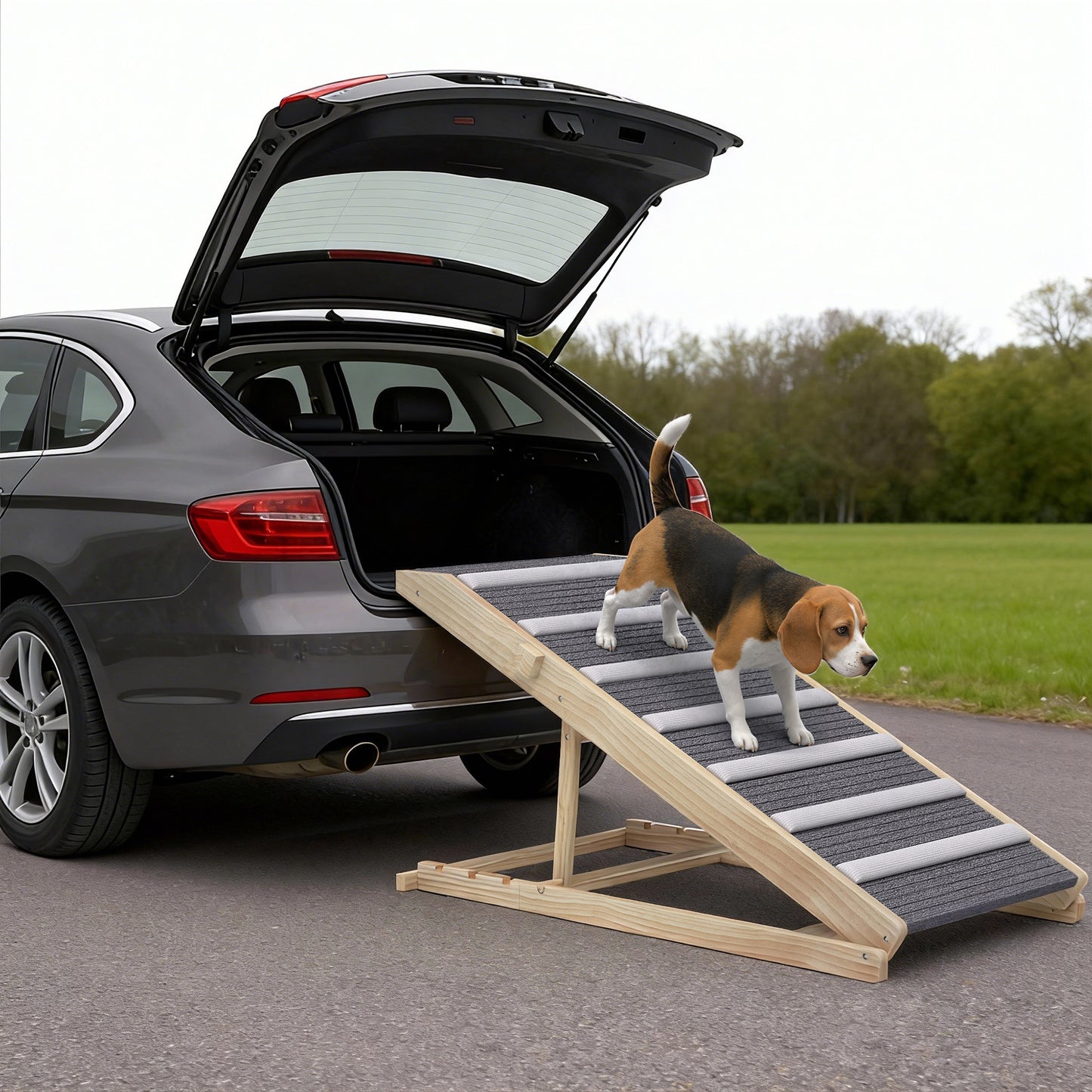 Dog Ramp for Couch, 4 Adjustable Height Dog Climbing Ladder for Bed