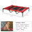 Raised Dog Bed Cooling Elevated Pet Cot with Breathable Mesh for Indoor Outdoor Use Red, X Large, 122 x 92 x 23cm