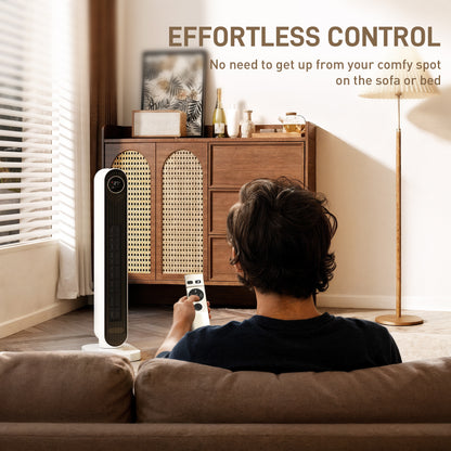 Ceramic Electric Heater, 2000W Fan Space Heater, White