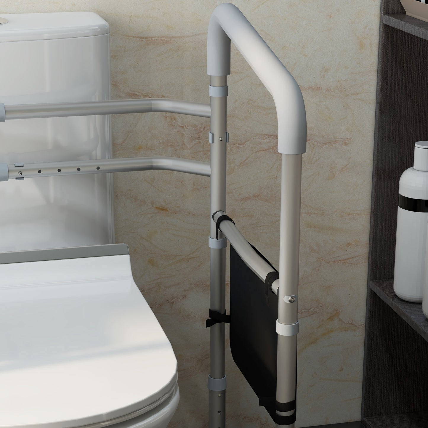 Free Standing Toilet Rail Frame, Height and Width Adjustable