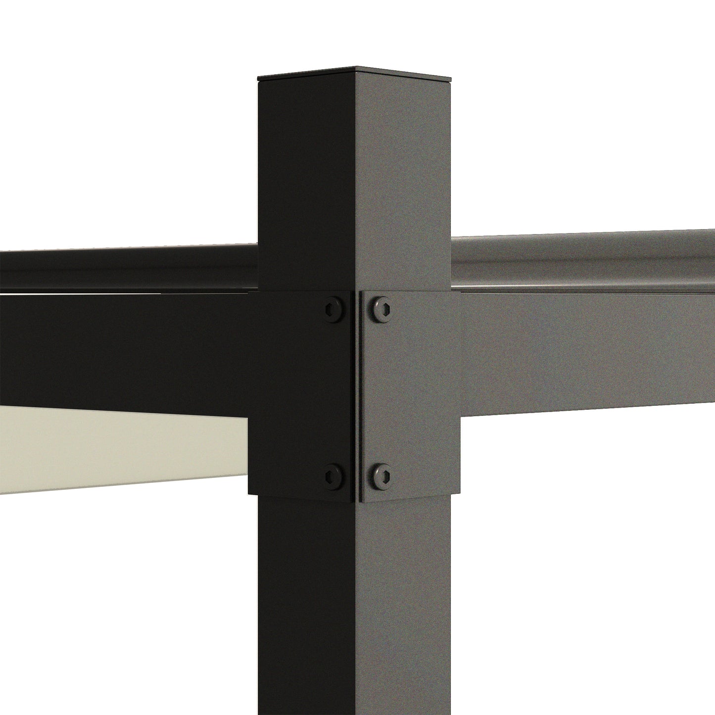 3 x 3(m) Pergola with Retractable Roof, 80mm Metal Column, White