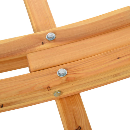 3(m) Wooden Hammock Stand for Garden, Patio, Natural