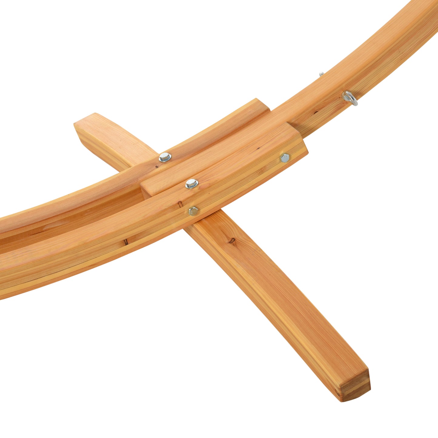 3(m) Wooden Hammock Stand for Garden, Patio, Natural