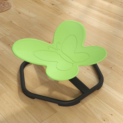 Butterfly-Shaped Kids Swivel Chair, Sensory Spinning Chair, Green