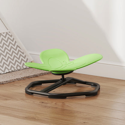 Butterfly-Shaped Kids Swivel Chair, Sensory Spinning Chair, Green