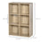 Cubic Cabinet Bookcase Storage Shelves for Home Office, Oak