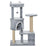 100cm Cat Tree Tower Condo Multi Platform Kitty Cat Center with Climbing Ladder Scratching Post Hanging Toy Ball, Light Grey