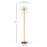 Modern Floor Lamp, Tall Standing Lamp with Dandelion-like Lampshade for Living Room