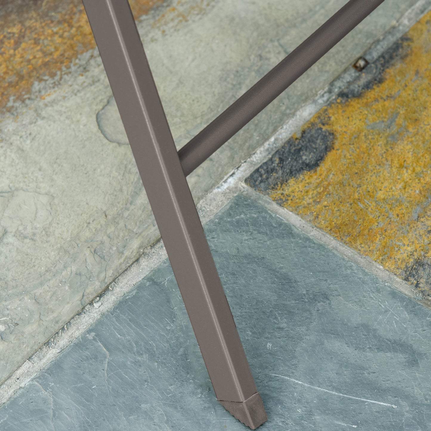 3 PCS Foldable Garden Bistro Set Folding Table And Chairs Set, Grey