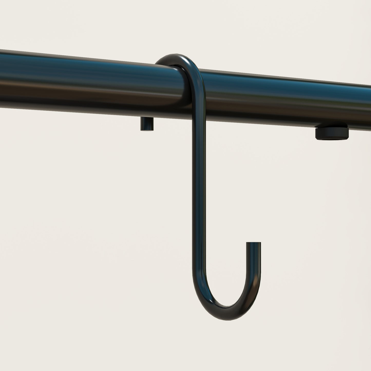 3 Tier Plant Stand w/ Hanging Hooks for Balcony Living Room, Black