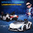 Compatible 12V Battery-powered Kids Electric Ride On Car Lamborghini SIAN Toy with Parental Remote Control Lights MP3 for 3-5 Years Old White