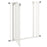 Metal Pet Safety Gate Dog Gate Folding Fence, White