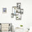 Floating Shelves, Wall Mounted Interlocking Cube Shelves, Display Wall Shelf for Living Room, Bedroom, Hallways, Grey