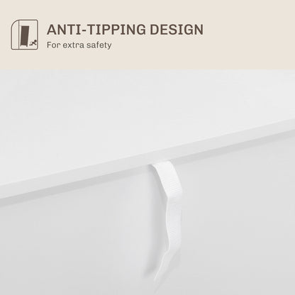 Sideboard Buffet Cabinet with Adjustable Shelf, White