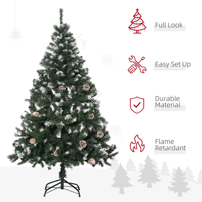 5FT Artificial Christmas Tree Xmas Indoor Decoration, Automatic Open