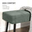 End of Bed Bench w/ Thick Padding and Steel Legs for Entryway, Green