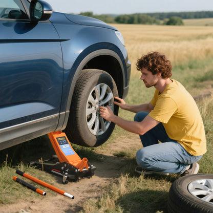 2.5 Ton Low Profile Floor Jack, 7.5-47 cm Hydraulic Car Trolley Jack