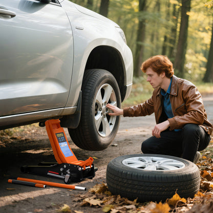 2.5 Ton Low Profile Floor Jack, 7.5-47 cm Hydraulic Car Trolley Jack