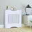 Radiator Cover W/E1 Class 12mm MDF Engineered Wood, 78W x 19D x 80.5Hcm-White