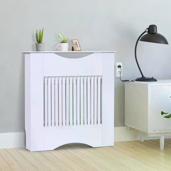 Radiator Cover W/E1 Class 12mm MDF Engineered Wood, 78W x 19D x 80.5Hcm-White