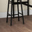 3 Piece Bar Table Set with 2 Stools, Industrial Bar Table and Stool Set, Dining Table and Chair Set for Small Space, Grey