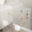 Bird Cage for Budgies, Finches, Canaries w/ Accessories, Toys, Tray, Handle, 46 x 36 x 100cm -White