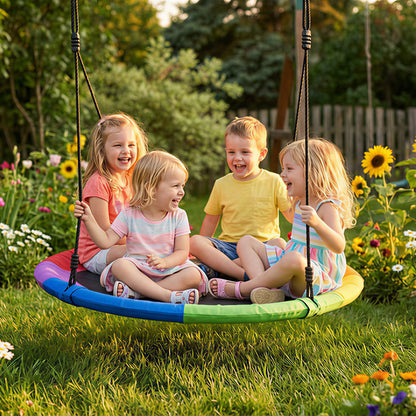 Nest Swing Heavy Duty 300kg Waterproof 120 cm Rainbow