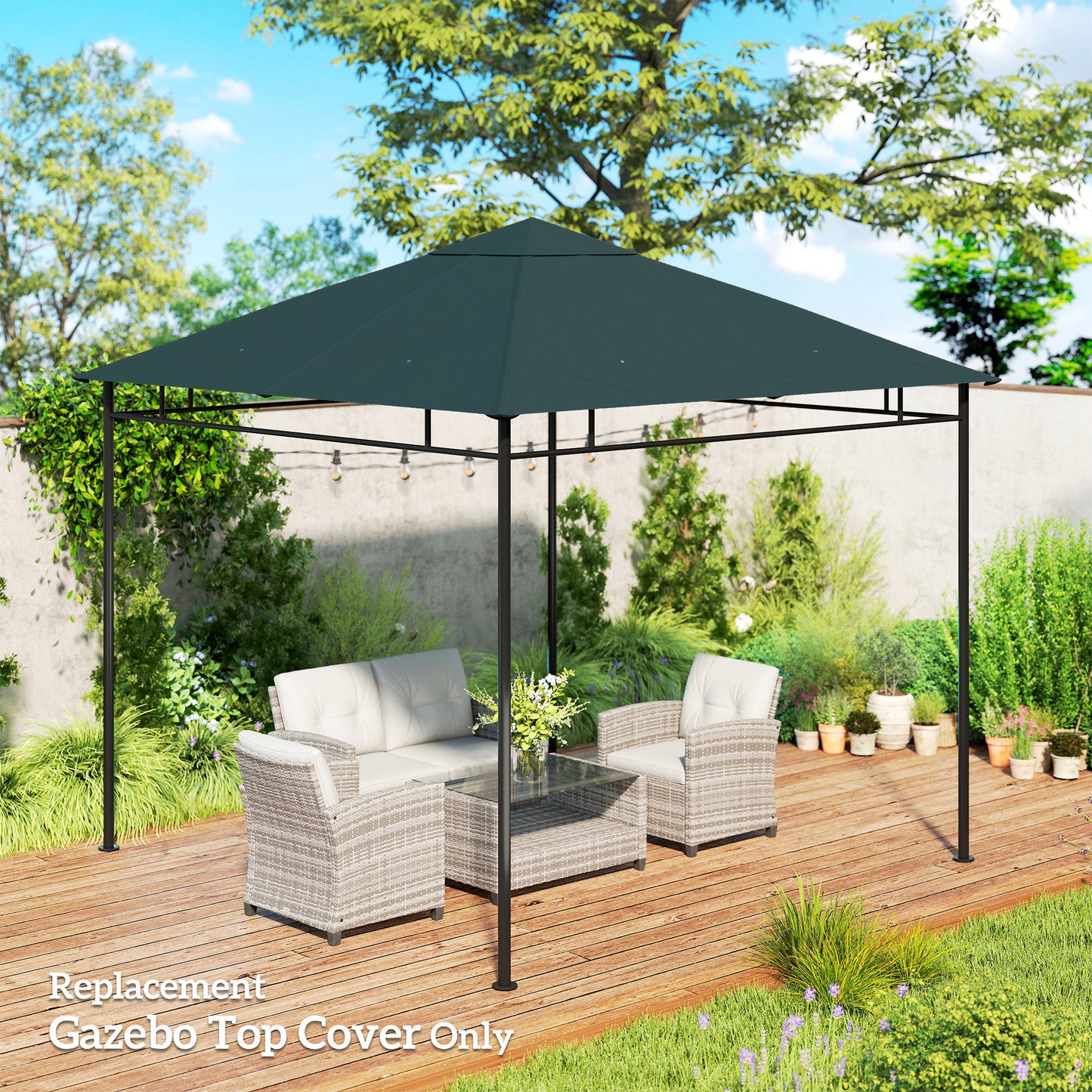 3 x 3 m Gazebo Canopy Replacement Cover, Gazebo Roof Replacement