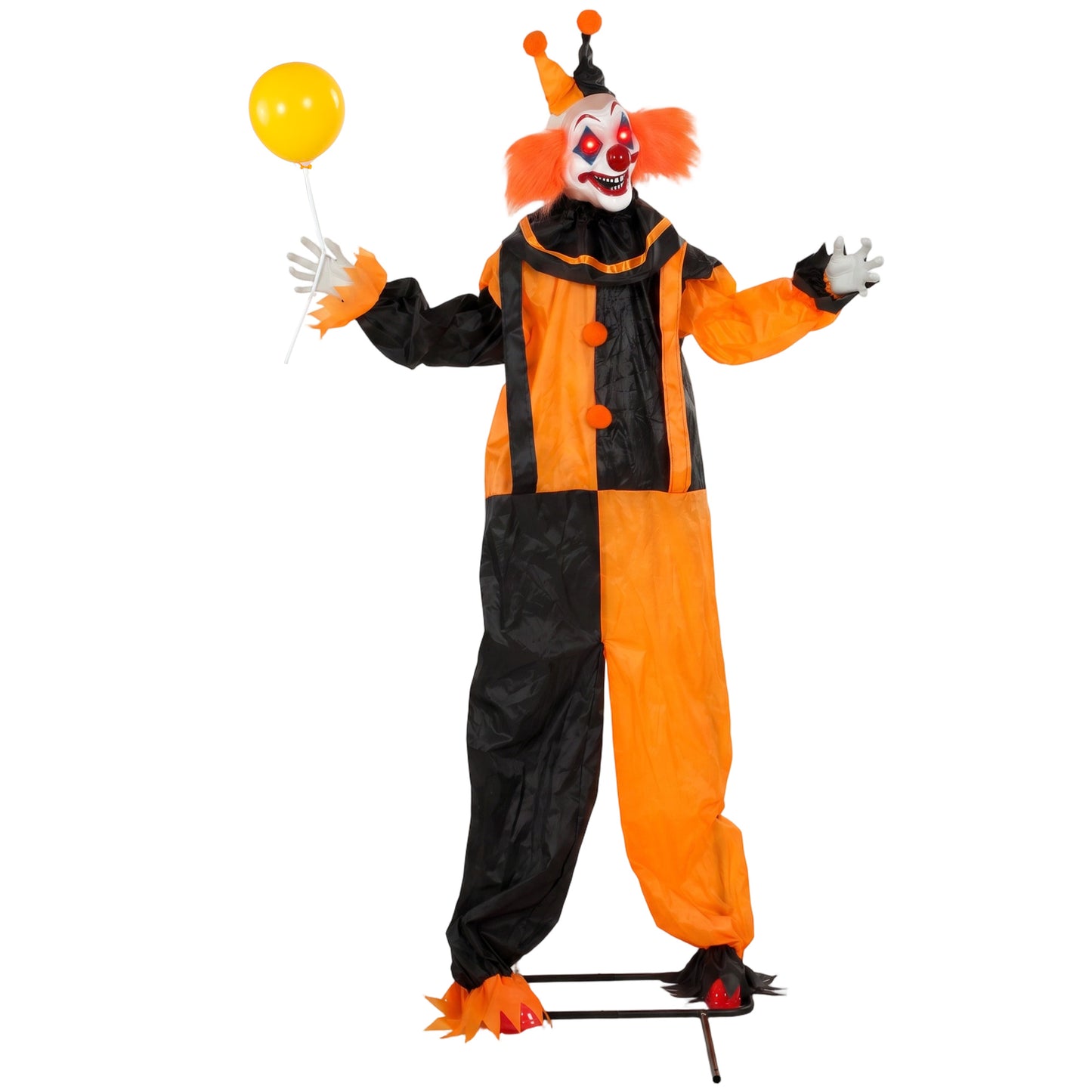 190 cm Life Size Animated Clown Halloween Decorations Outdoor Indoor