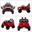 12V Battery-powered 2 Motors Kids Electric Ride On Car Truck Off-road Toy with Parental Remote Control Horn Lights for 3-6 Years Old Red