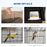 Metal Bird Cage with Plastic Swing Perch Food Container Tray Handle for Finch Canary Budgie 50.5 x 40 x 63cm Black