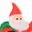 2.4m Christmas Inflatable Santa Holiday Yard Decoration with LED Lights, Indoor Outdoor Lawn Blow Up Decor