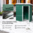 5 x 3ft Garden Storage Shed with Sliding Door and Sloped Roof Outdoor Equipment Tool Garden, Green