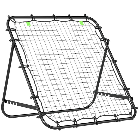 Rebounder Net Adults Football Training Aid Adjustable Black