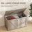 Storage Trunk for Living Room, with Safety Hinges, 80cm, Grey