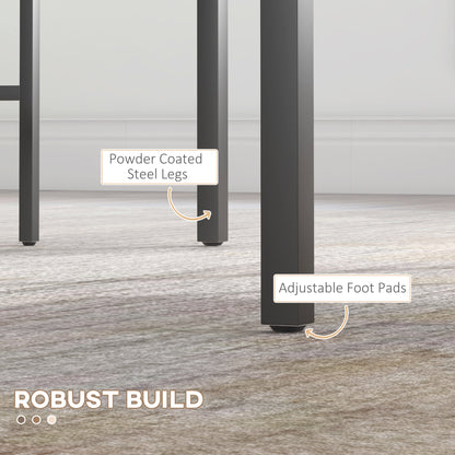 Dining Table and Chairs Set of 4 with 2 Chairs Bench for Kitchen Natural