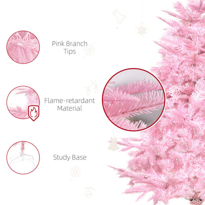 4FT Artificial Christmas Tree w/ Automatic Open for Home Party Pink