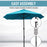 4.6m Double-Sided Patio Parasol Sun Umbrella-Blue