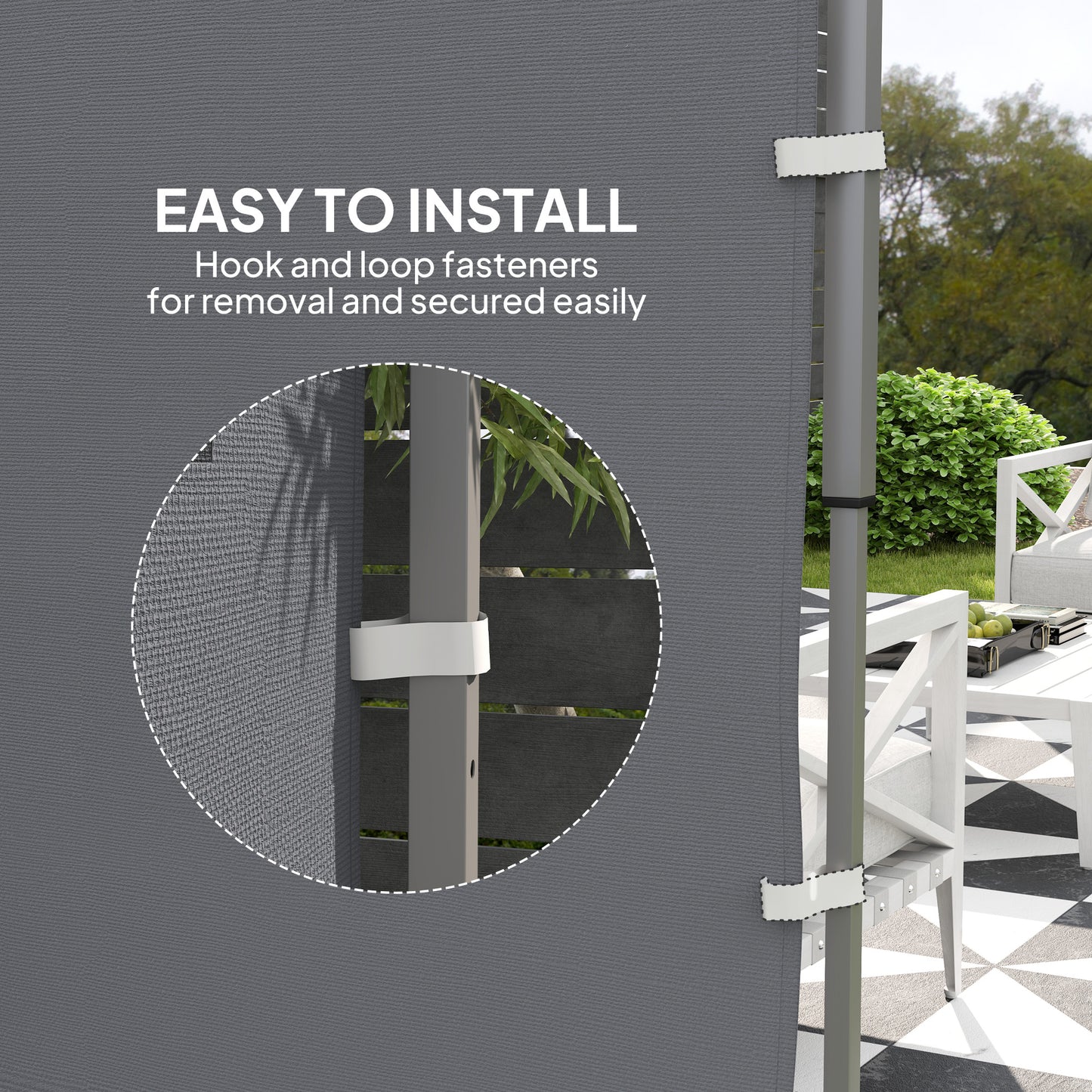 Side Panel for 3x3 m Pop Up Gazebos, 1 Pack Sidewall Only, Grey