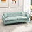 165cm 2 Seater Sofa for Living Room, Modern Fabric Couch, Tufted Loveseat Sofa Settee w/ Steel Legs, 2 Storage Pockets,