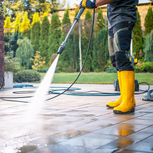Say Goodbye to Moss, Algae & Built-Up Grime – Refresh Your Outdoor Spaces with 1.5 hours or 3 hours Professional Power Washing from Gardening Solutions Jersey from just £57.50