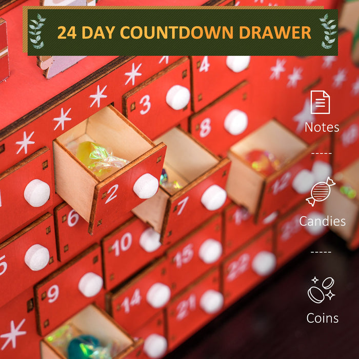 Advent Calendar, Christmas Countdown Calendar with 24 Drawers