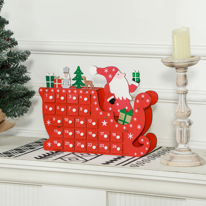 Advent Calendar, Christmas Countdown Calendar with 24 Drawers